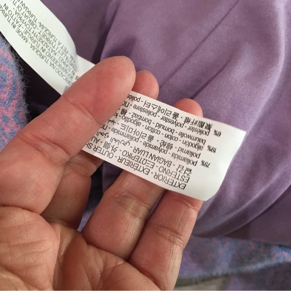 ZARA cropped jacket BLUE People  FAUX Fur Fuzzy Bloggers - Picture 7 of 9